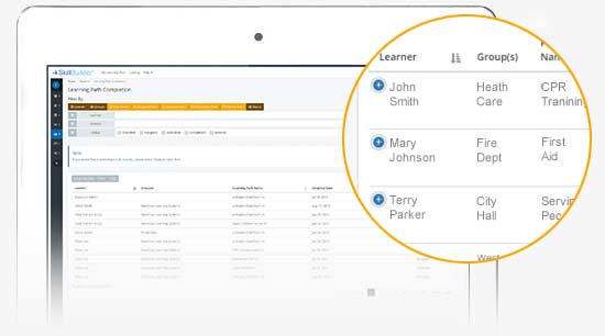 screenshot of SkillBuilder LMS